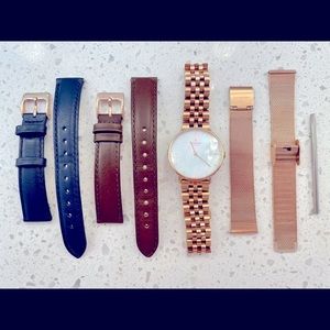 Nordgreen Native Rose Gold Mother of Pearl 32mm Watch